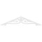Ekena Millwork Pitch Finley Architectural Grade PVC Gable Pediment, 60"W x 12 1/2"H x 1"P (5/12) GPP060X013X100FIN - alternate 4